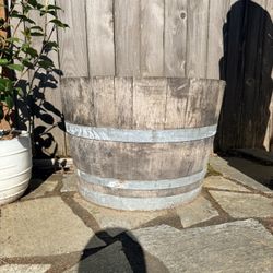 Wine Barrel Planter