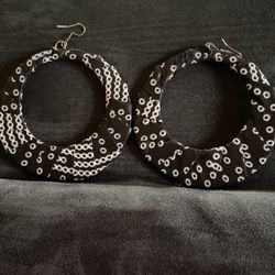 Kitenge Hoop Earrings 