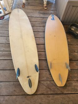 2 surfboards