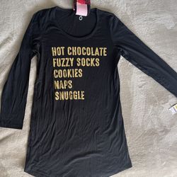 NEW Jenni Christmas Holiday Sleepshirt and sock set size medium