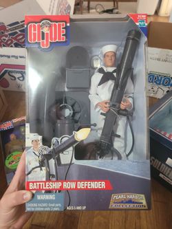 GI Joe 12" Battleship Row Defender – Pearl Harbor Collection – Sealed – WWII Navy Gunner
