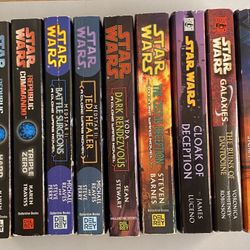 LOT OF 11 STAR WARS BOOKS