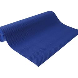 Yoga Mat Size 24”W  X 68” L X 6 mm Deep Blue Color