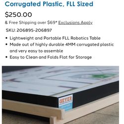 FLL Robotics Table Top