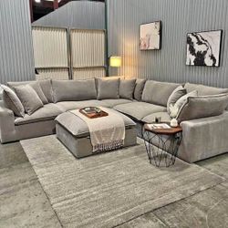 BRAND NEW LARGE MODERN SECTIONAL GREY SAME DAY DELIVERY 