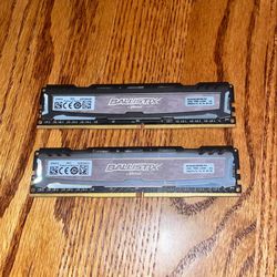 Ballistix SPORT 2x8GB DDR4 2666MHz Gaming Ram