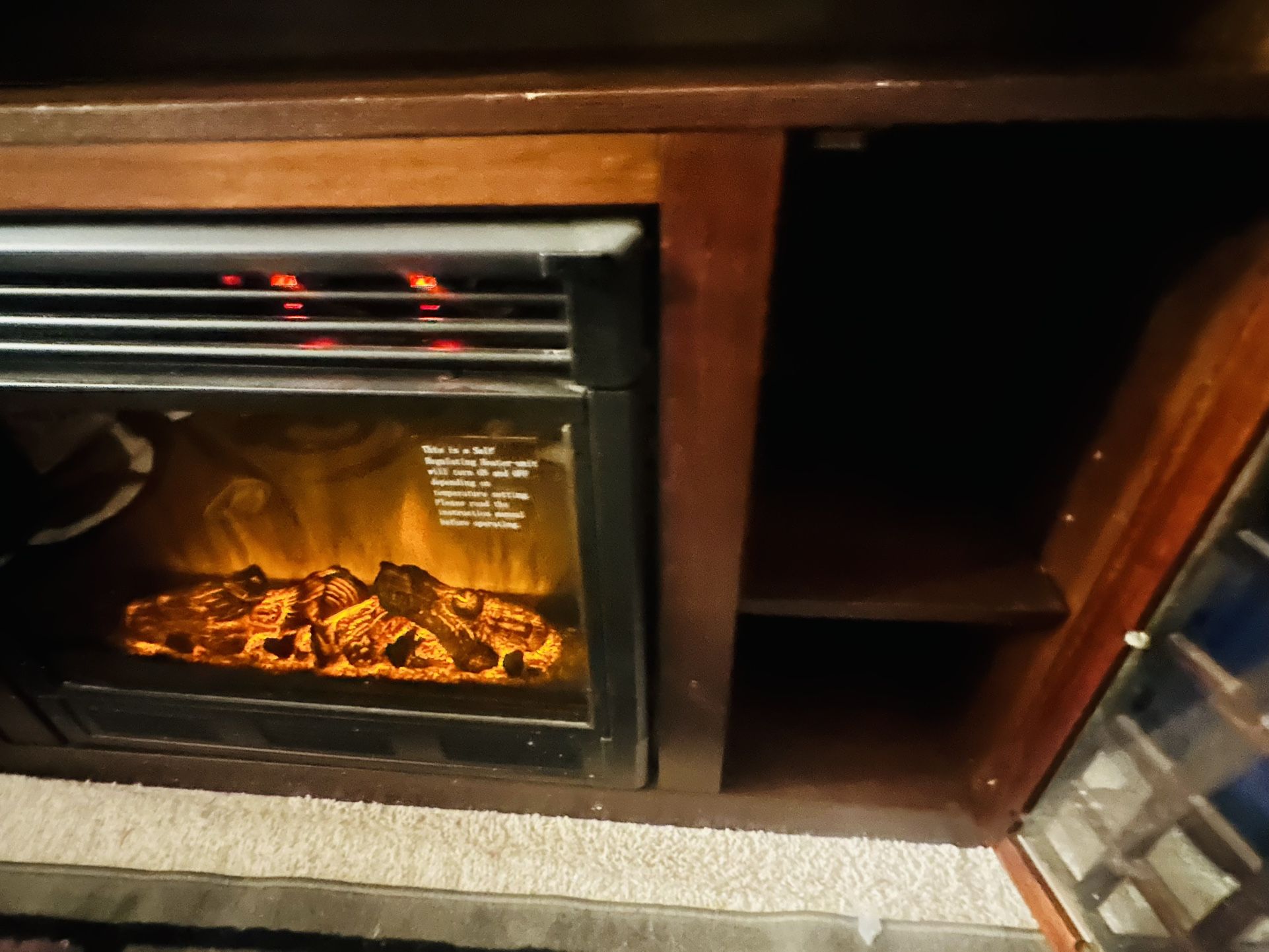 Entertainment Center With Fireplace