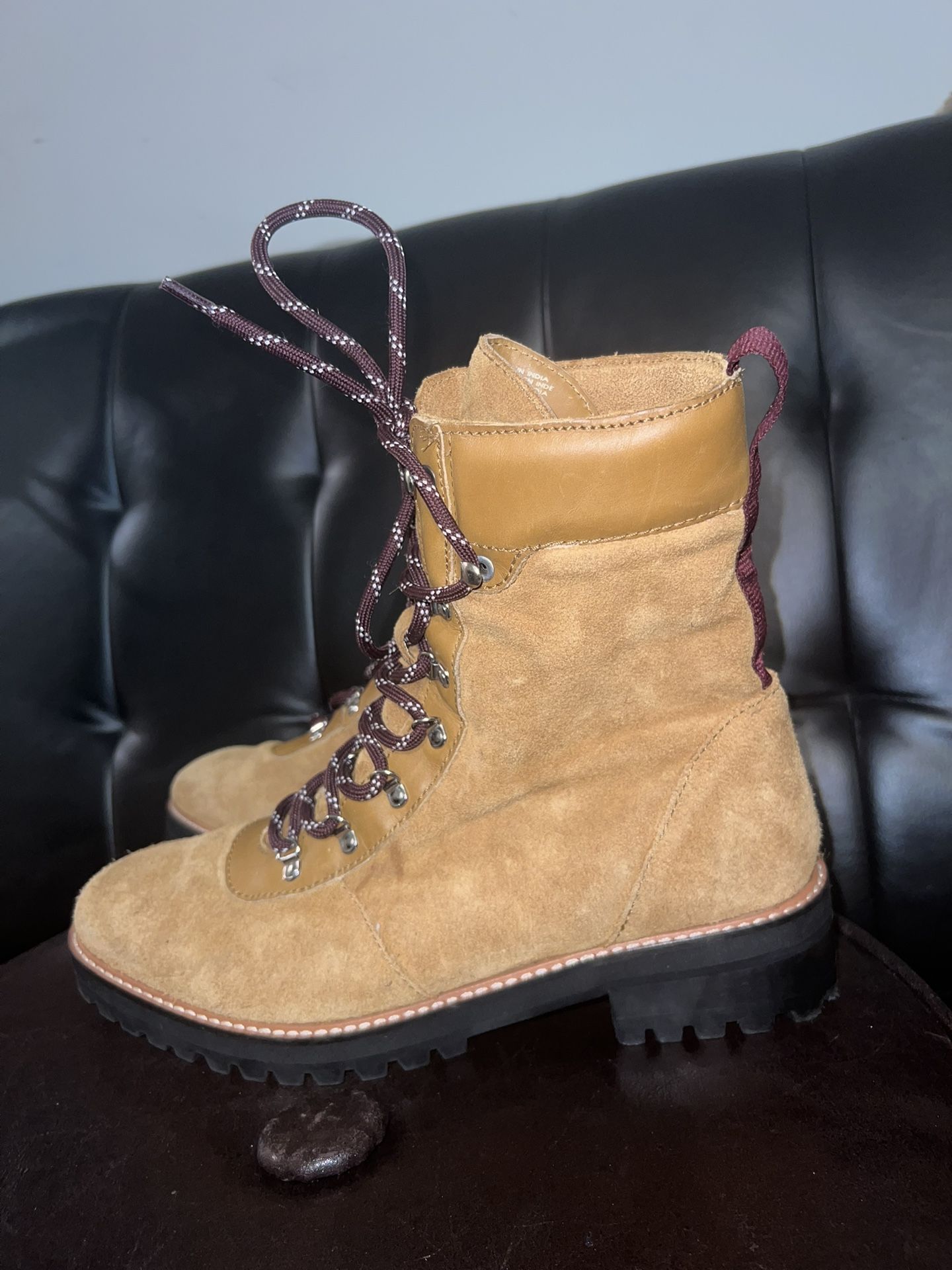 H&M Camel suede hiking boots women’s size 10