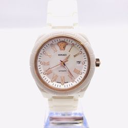  Versace DV One White Ceramic Automatic Watch 
