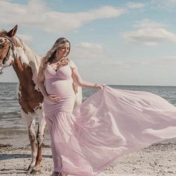 Maternity, Stunning, Blush Pink Dress