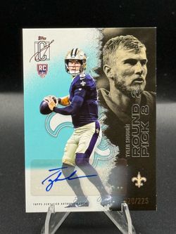 2025 Topps Signature Class Teal #104 Tyler Shough RC Auto #/225