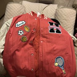 Hello kitty/sanrio letterman jacket 