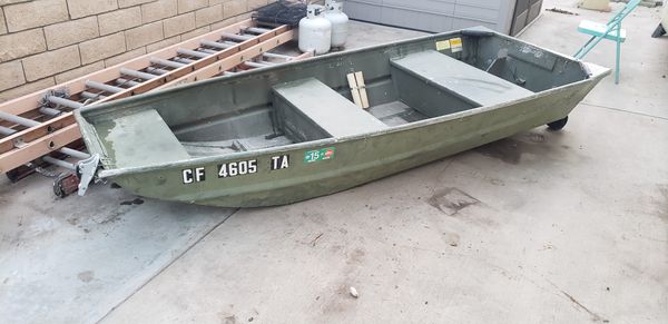 10 ft alumacraft jon boat with rear wheels for sale in