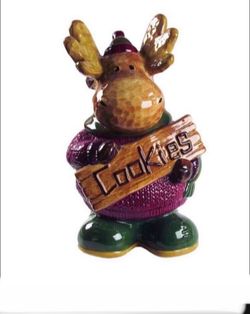 SQUARE MOOSE Cookie  Jar / Heartland by ST NICHOLAS