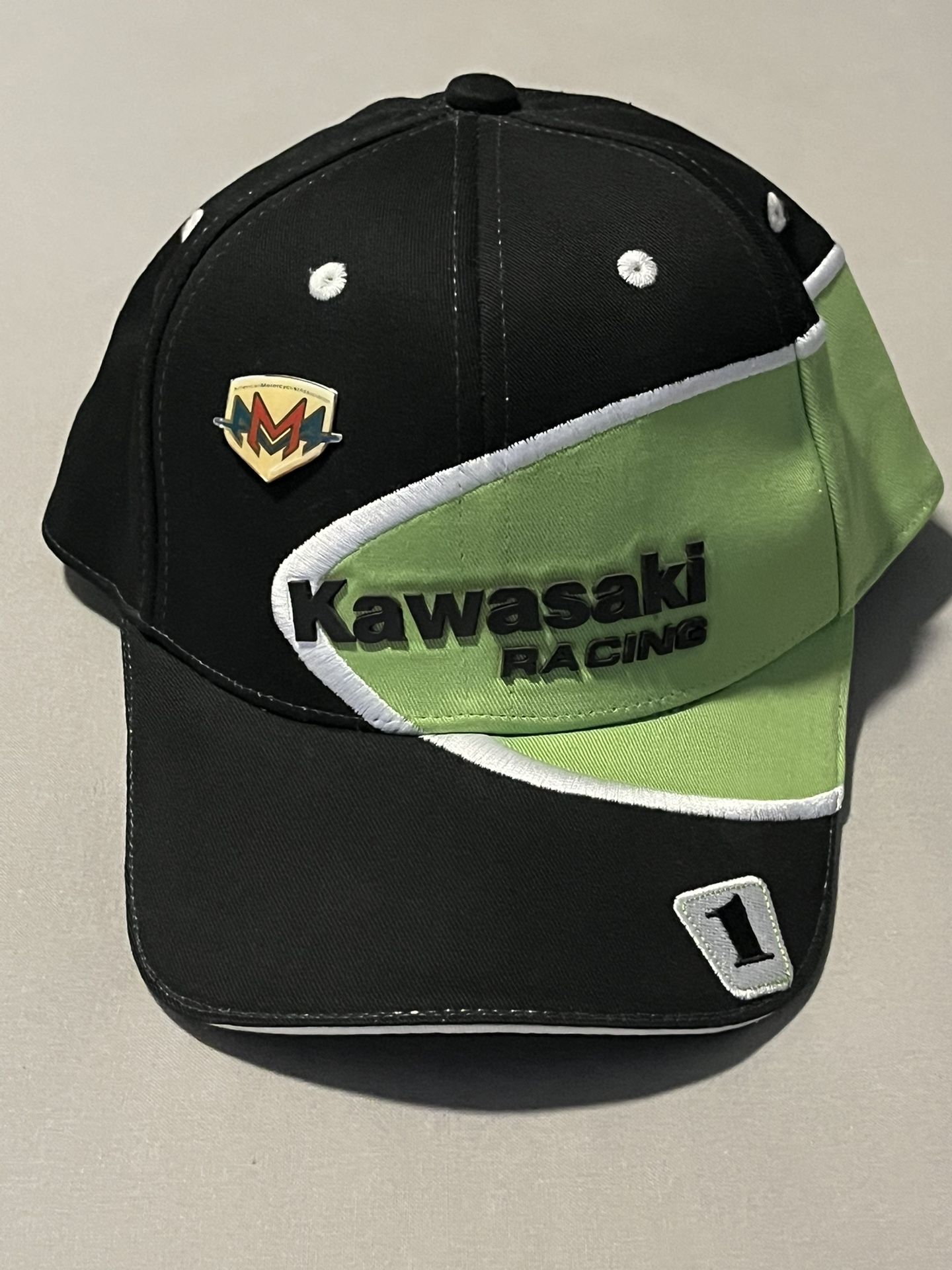 Vintage Authentic Kawasaki Team Green Racing Snapback Hat