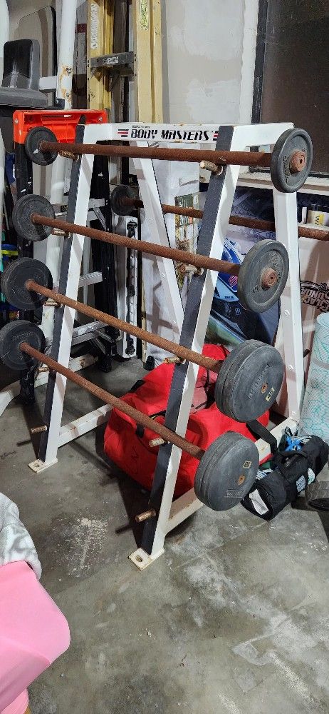 Barbells With Rack (Body Masters)