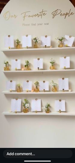 Wedding seating board
