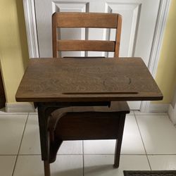 Antique School Desk