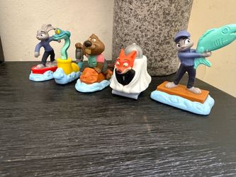 Disney Zootopia McDonald's Happy Meal Toy Figures Set of 4