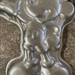 Silver Aluminum Mickey Mouse Cake Pan Mold. -Home