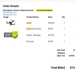 4K video Blackbird Drone  $30