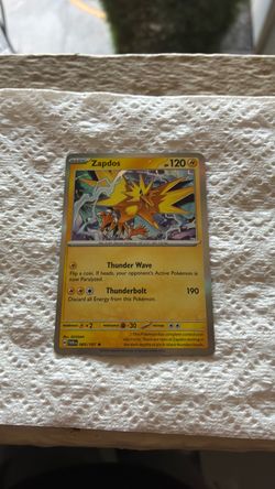 Pokémon card zapdos