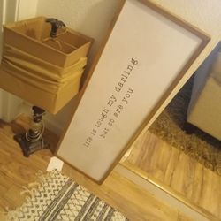 Almost New Lamps And Large Canvas OBO