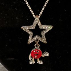 M&M Red Necklace 