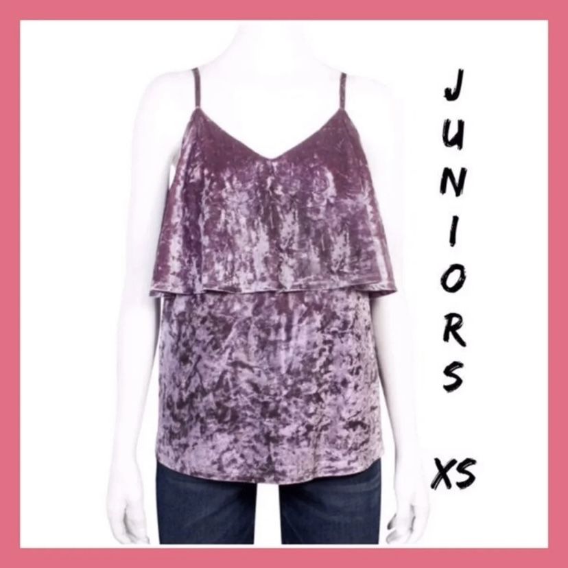 NWT Juniors Grayson/Threads Velvet Top Sz:XS