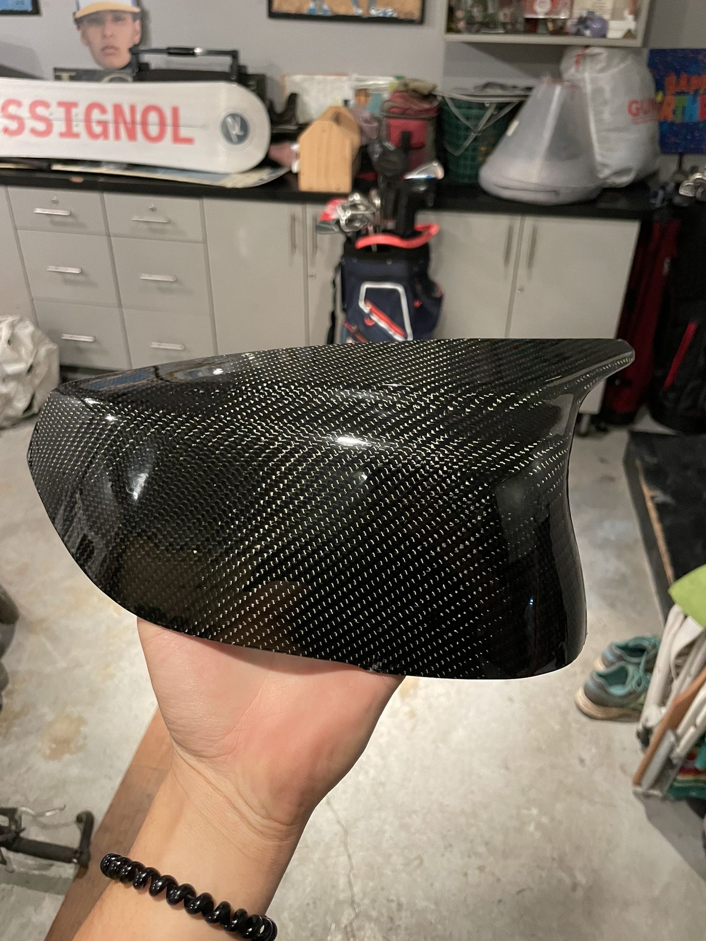 Infiniti Q50 M Style Carbon Fiber Mirror Caps