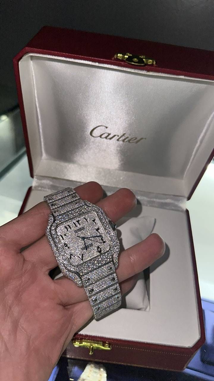 Cartier Watch With VVS Diamonds
