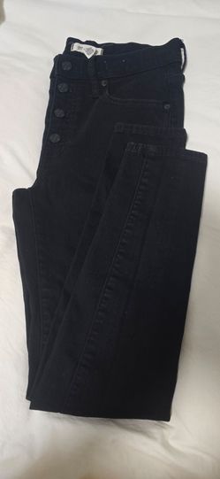 Madewell 9" Mid-Rise Black Skinny Jeans