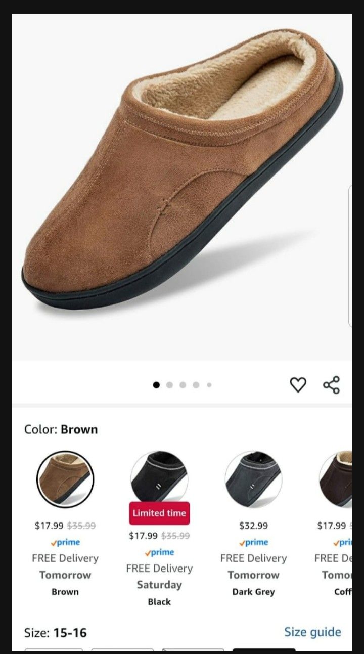 Men's Slipper Size 15/16