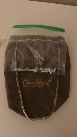 Bag of random letters in sandwich bag with crown royal bag