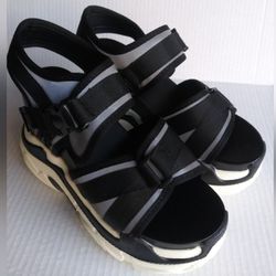 Platform Sandals Shoes , Pomelo-Black Women Size 7