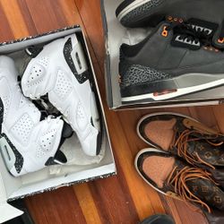 Jordan Men’s Retro 3 Fear , Jordan Men’s Retro 3 , Off White Louis With Mil Defect 