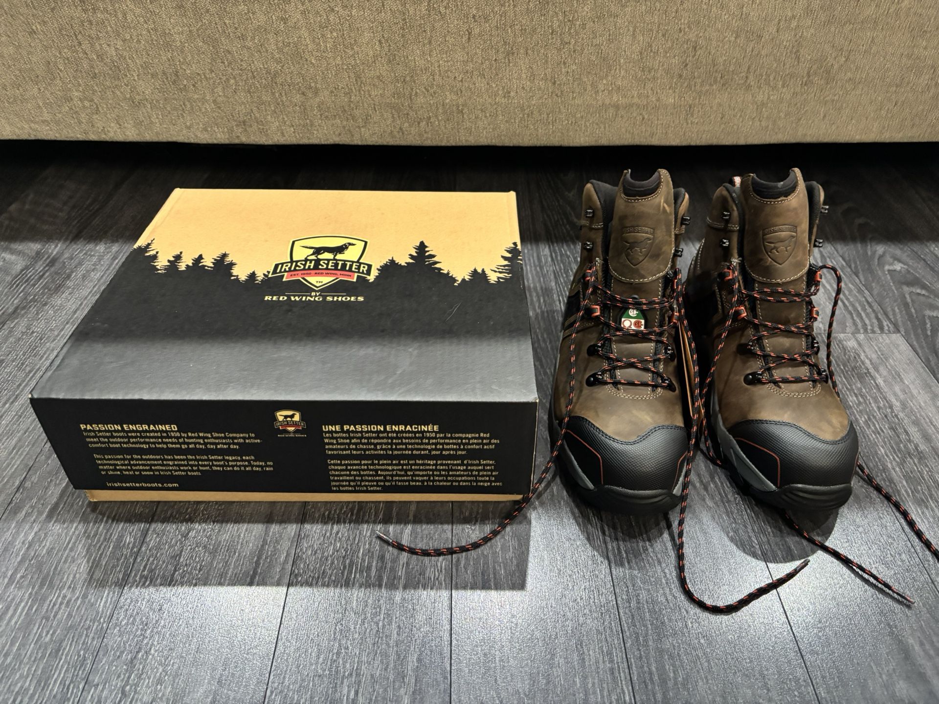 Brand New Men’s Red Wing Steel Toe Work Boots. Size 11 1/2. Never Worn