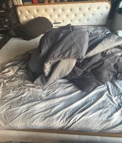 King size frame, and mattress