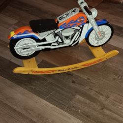 Wooden Harley Rocking Motorcycle 