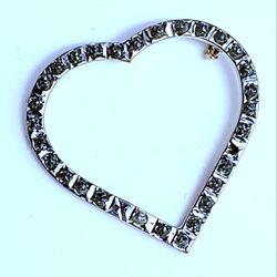 14KT GOLD DIAMOND HEART PENDANT "NICE"