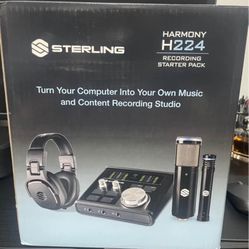 Sterling Harmony H224 USB-C Audio Interface Recording Starter Pack