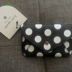 Polka Dot Envelope Card Case- Kate Spade New York X Target Black/white