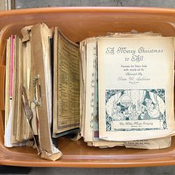 Bin Full of Vintage Piano Music