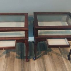 Vintage Curiosity End Tables