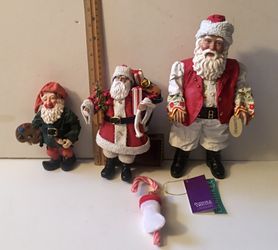 Three Clothtique Santa Claus Figures Possible Dream Hungarian Rhapsody