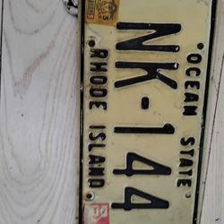 Old License Plates
