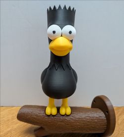 Bart Simpson Nevermore Raven with wall Mount