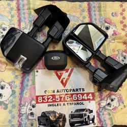 2023 2024 2025 2026 Ford Super Duty Towing Chrome Mirrors xlt With Camera Driver And Passanger Pair 