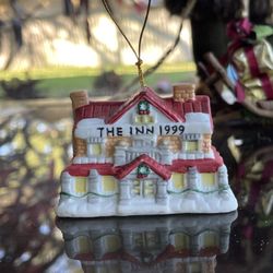 Christmas tree Ceramic ornament Bell The Inn 1999 Collectible Vintage