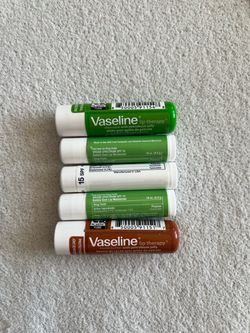 5 NEW Vaseline and other Brand UV Protection SPF Lip Balm